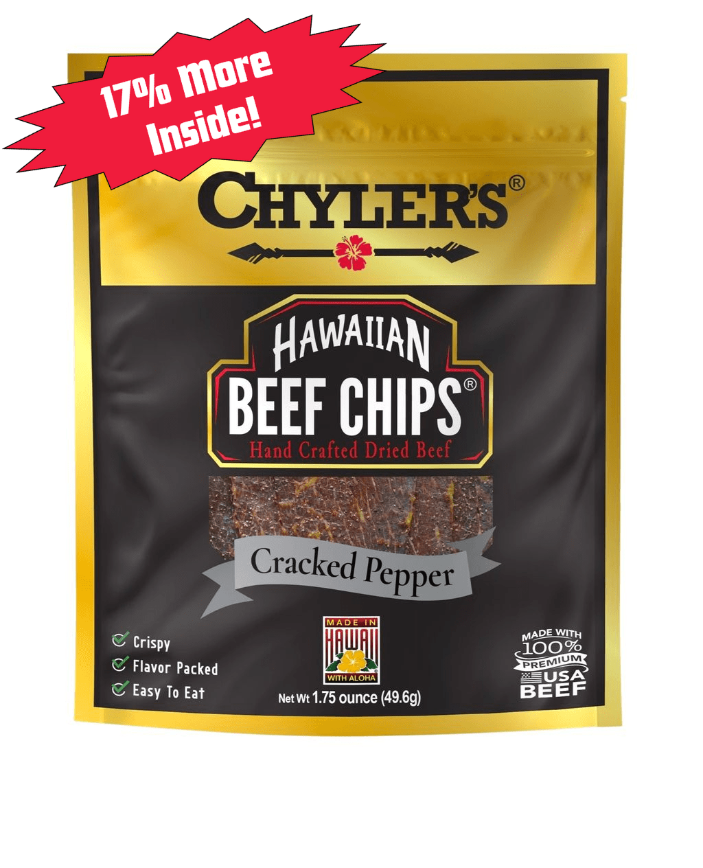 Hawaiian Beef Chips® Cracked Pepper - Chylers