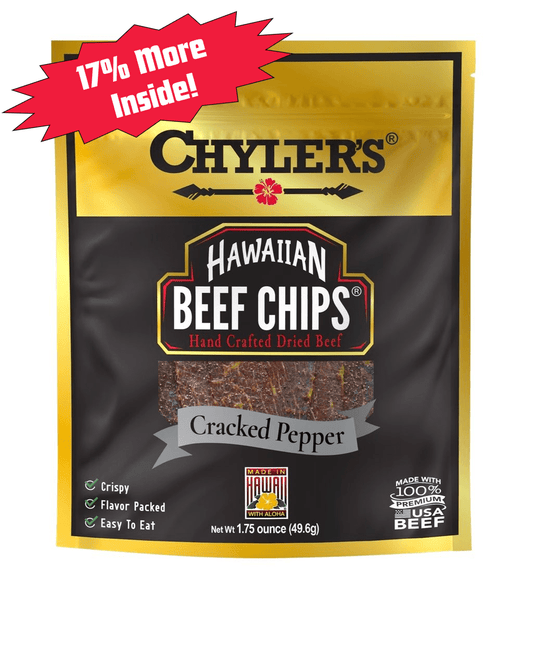 Hawaiian Beef Chips® Cracked Pepper - Chylers