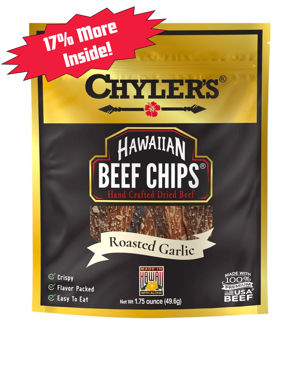 Hawaiian Beef Chips® Roasted Garlic – Chylers Hawaiian Beef Chips® Roasted Garlic – Chylers