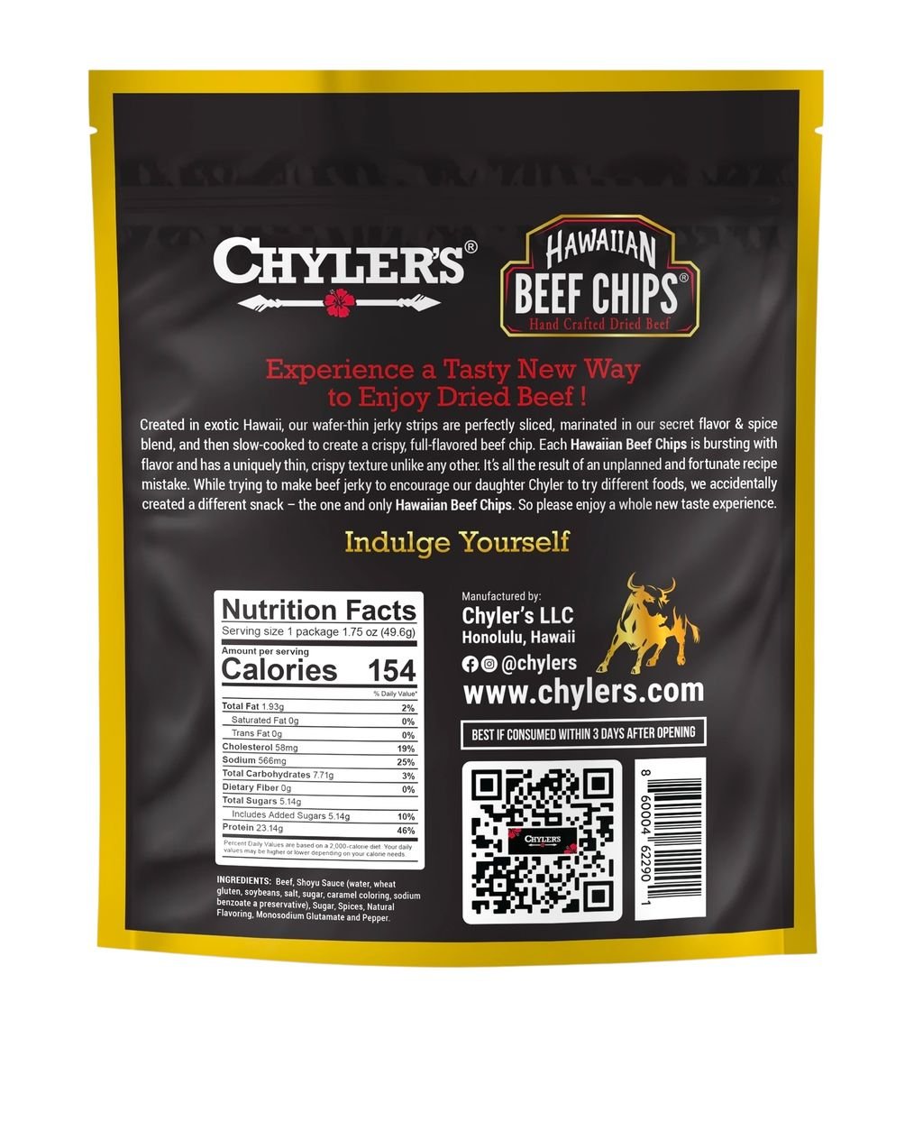Hawaiian Beef Chips® Original - Chylers