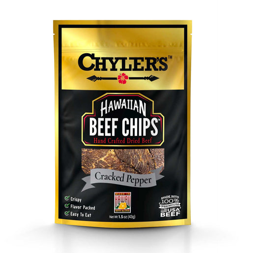 Hawaiian Beef Chips™ Cracked Pepper - Chylers